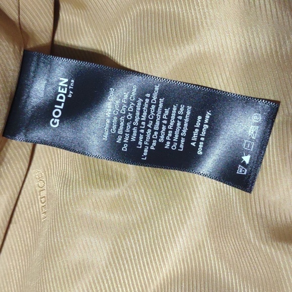 Aritzia Bomber Jacket Golden TNA Mahoney Faux Fur Leopard Print Size Large - Picture 11 of 13